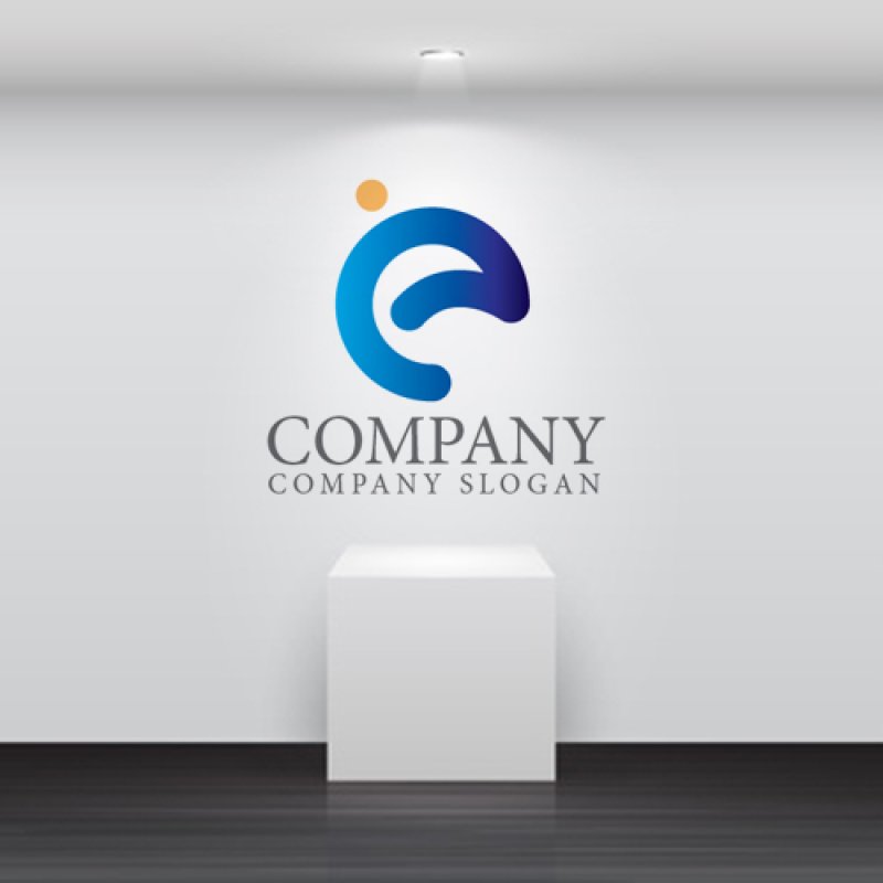 画像5: E・輪・人・アルファベット・グラデーション・ロゴ・マークデザイン4969 (5)