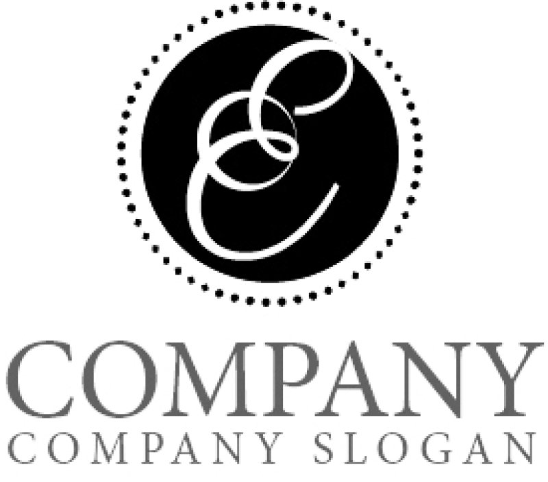 画像6: E・輪・曲線・アルファベット・ロゴ・マークデザイン4970 (6)