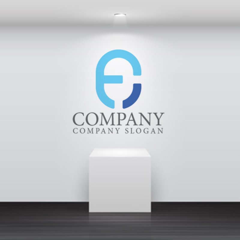 画像5: E・F・アルファベット・ロゴ・マークデザイン4972 (5)