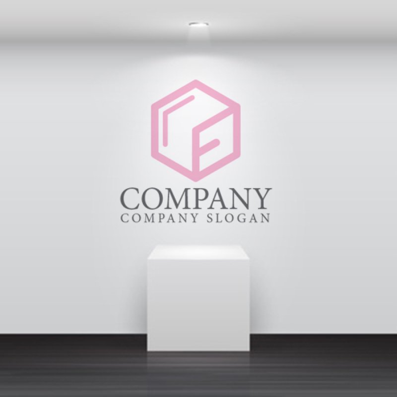 画像5: F・ボックス・六角形・アルファベット・ロゴ・マークデザイン4973 (5)