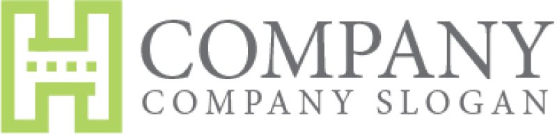 画像6: H・窓・ビル・アルファベット・ロゴ・マークデザイン4976 (6)