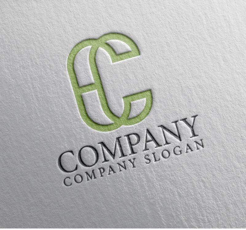 画像2: C・H・アルファベット・ロゴ・マークデザイン4981 (2)