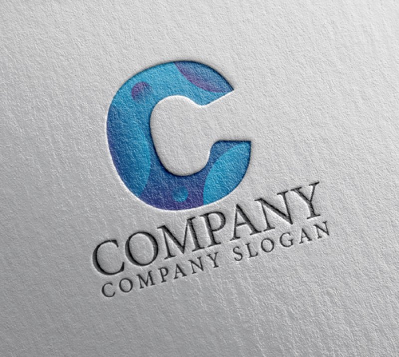 画像2: C・アルファベット・グラデーション・ロゴ・マークデザイン4989 (2)