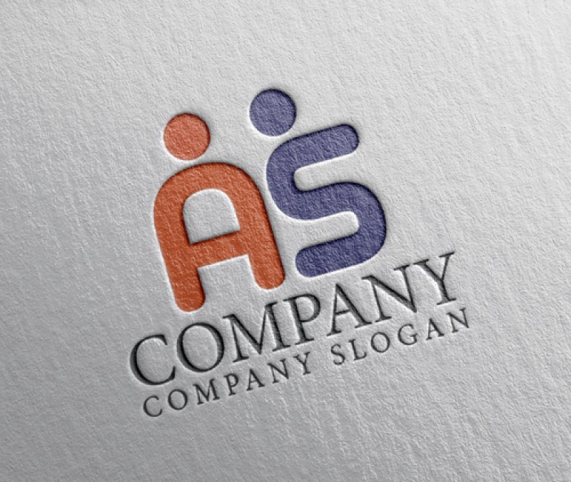 画像2: A・ S・人・アルファベット・ロゴ・マークデザイン4992 (2)