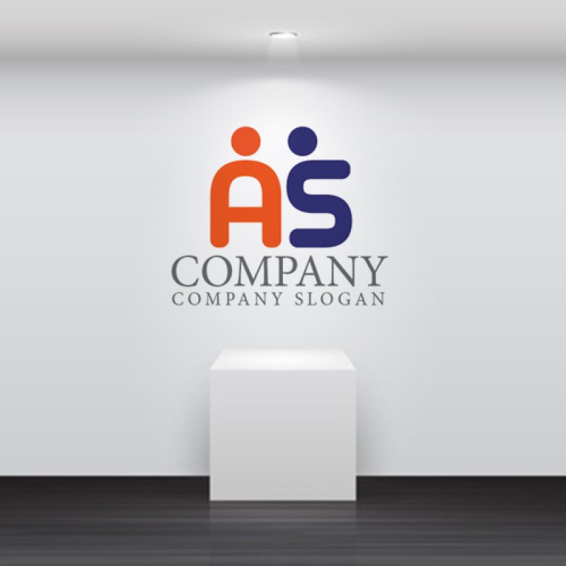 画像5: A・ S・人・アルファベット・ロゴ・マークデザイン4992 (5)