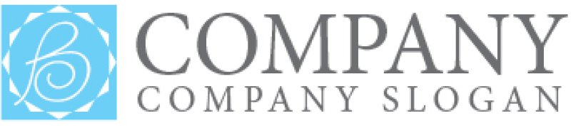 画像7: B・四角・太陽・アルファベット・ロゴ・マークデザイン4996 (7)