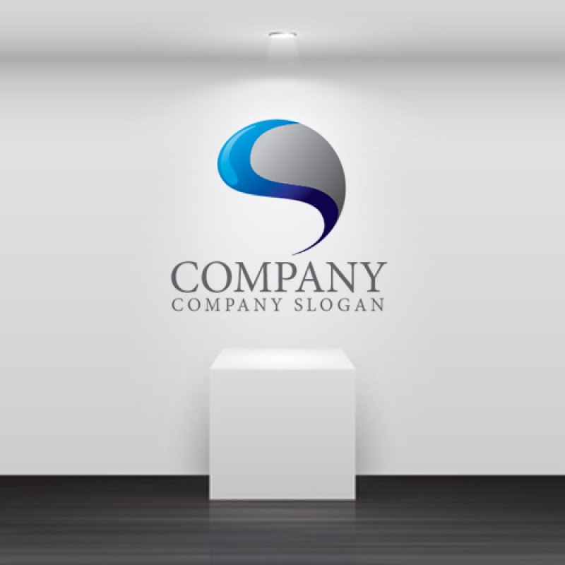 画像5: S・曲線・アルファベット・グラデーション・ロゴ・マークデザイン5001 (5)