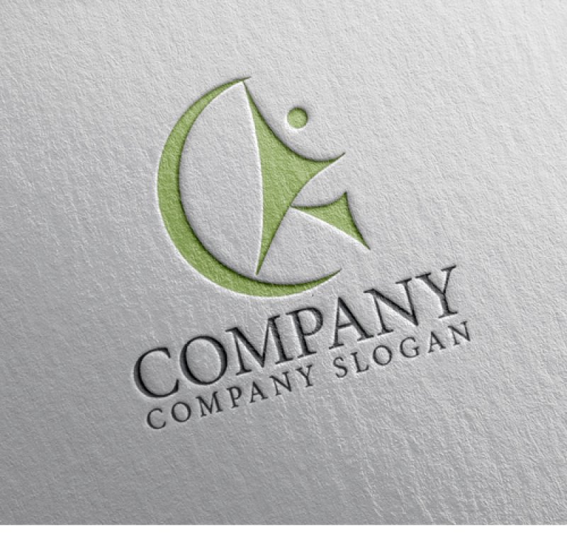 画像2: K・輪・人・アルファベット・ロゴ・マークデザイン5007 (2)