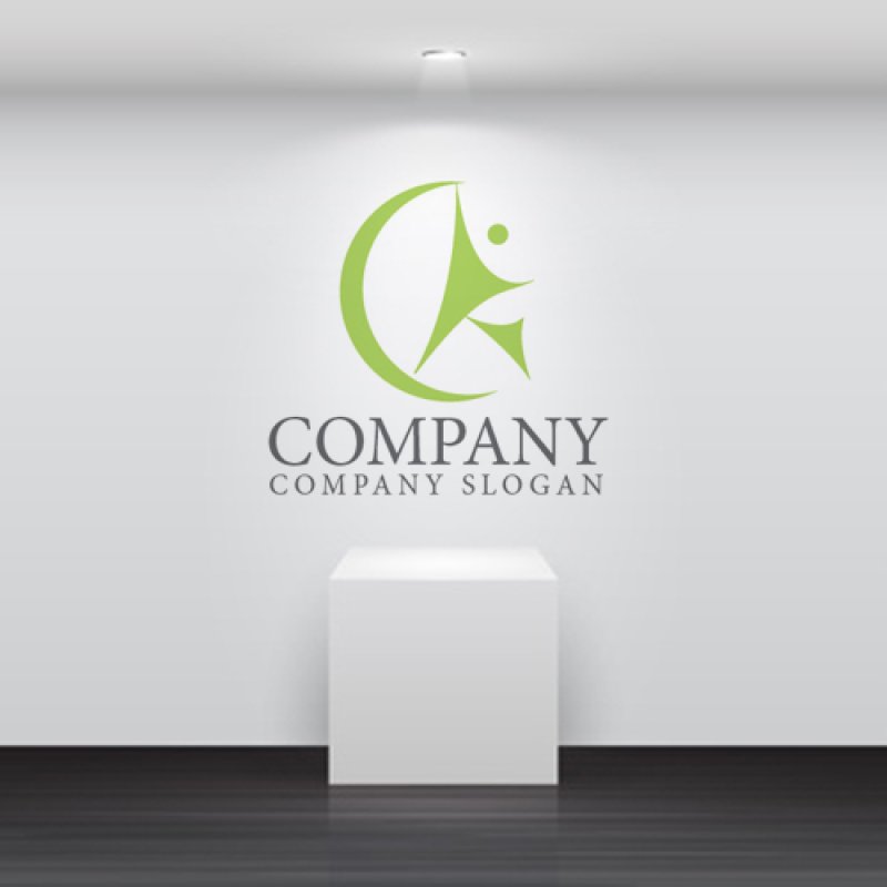 画像5: K・輪・人・アルファベット・ロゴ・マークデザイン5007 (5)