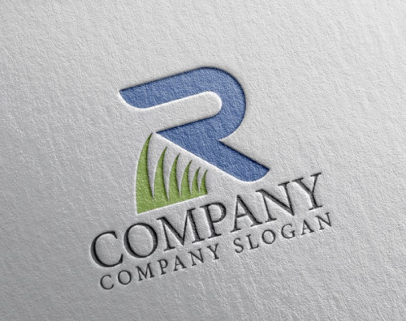 画像2: R・草・アルファベット・ロゴ・マークデザイン5009 (2)