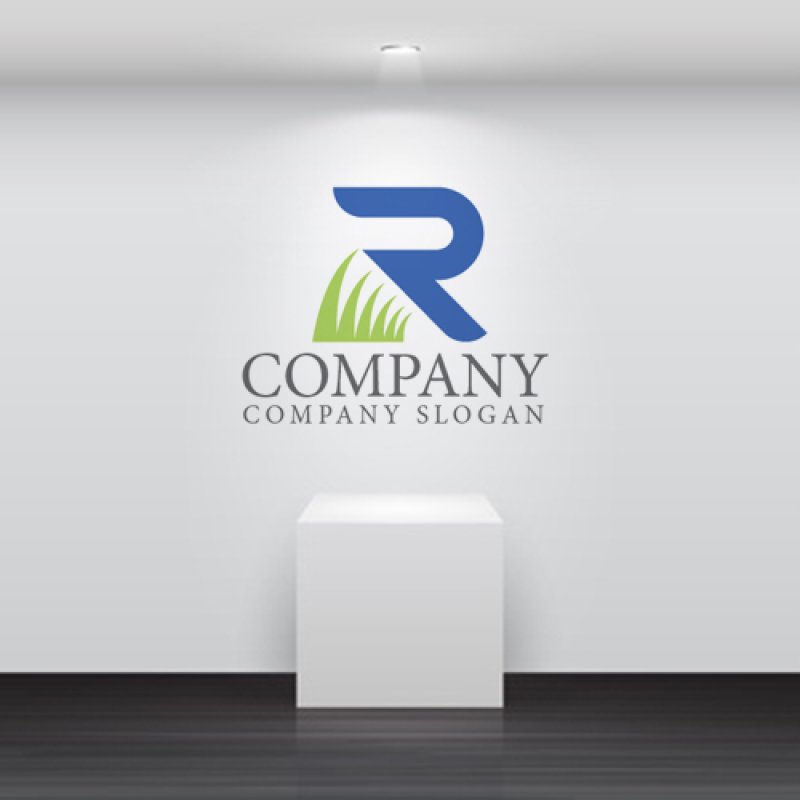 画像5: R・草・アルファベット・ロゴ・マークデザイン5009 (5)