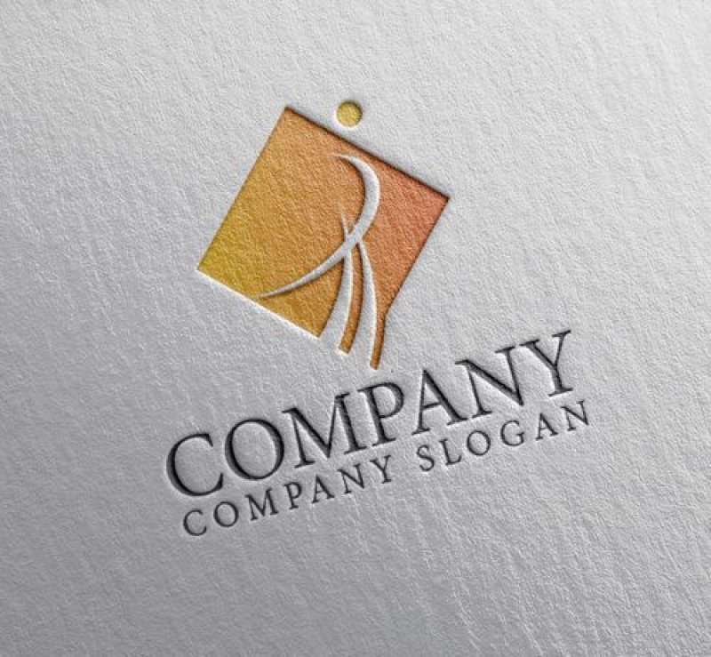 画像2: P・グラデーション・曲線・四角・アルファベット・ロゴ・マークデザイン5014 (2)