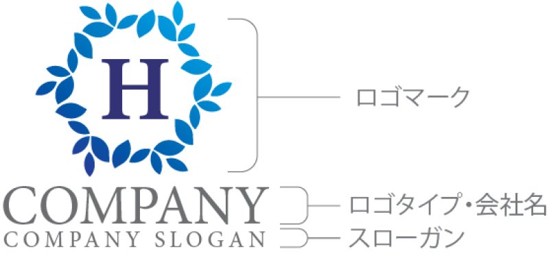 画像10: H・六角形・葉・月桂樹・グラデーション・ロゴ・マークデザイン5017 (10)