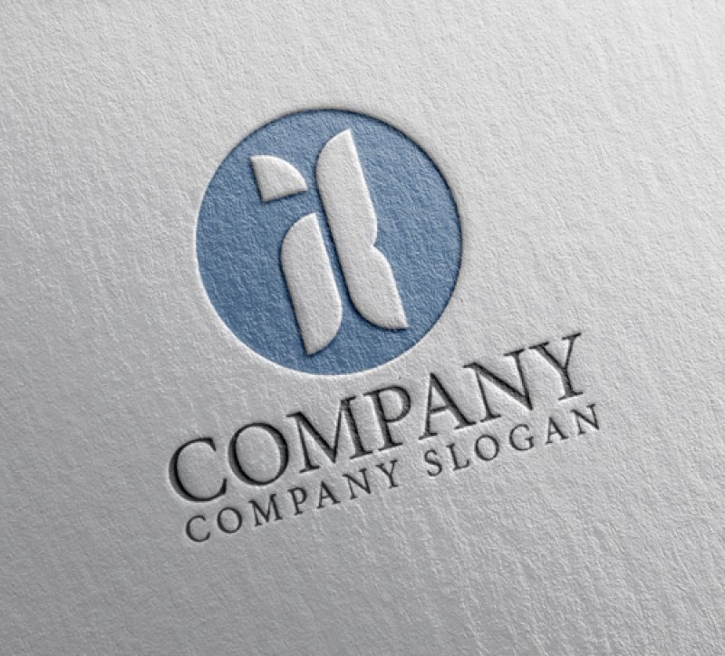 画像2: i・K・輪・蝶・アルファベット・ロゴ・マークデザイン5036 (2)