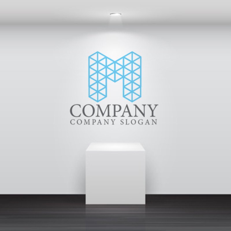 画像5: M・メッシュ・ビル・アルファベット・ロゴ・マークデザイン5039 (5)