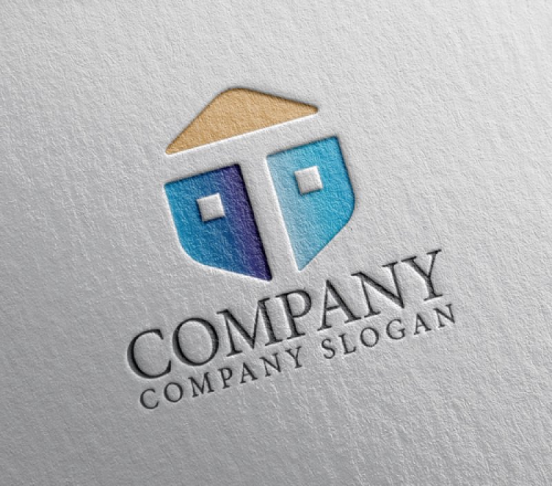 画像2: T・家・六角形・窓・アルファベット・ロゴ・マークデザイン5041 (2)