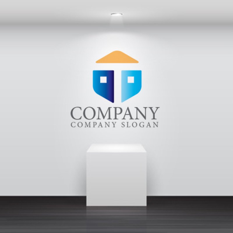 画像5: T・家・六角形・窓・アルファベット・ロゴ・マークデザイン5041 (5)