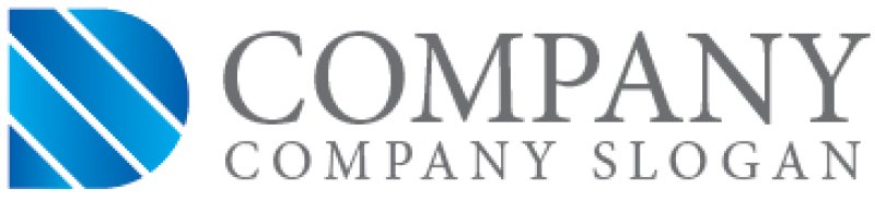 画像7: D・斜線・グラデーション・ロゴ・マークデザイン5043 (7)