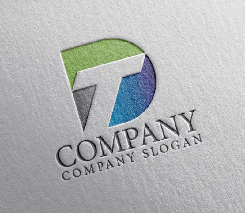 画像2: D・T・グラデーション・アルファベット・ロゴ・マークデザイン5054 (2)