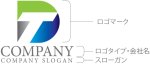 画像10: D・T・グラデーション・アルファベット・ロゴ・マークデザイン5054 (10)