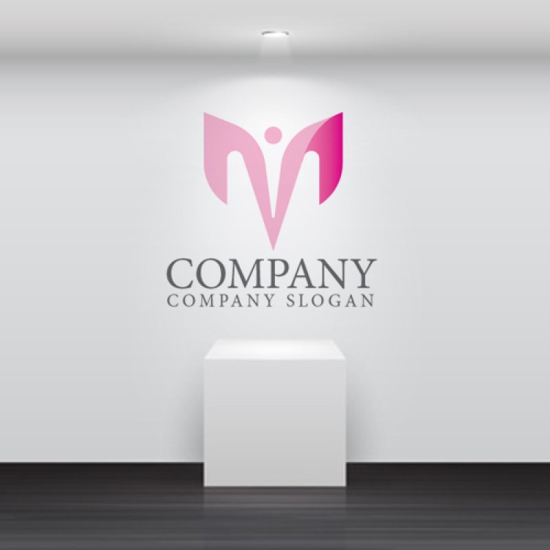 画像5: M・人・羽・アルファベット・ロゴ・マークデザイン5059 (5)