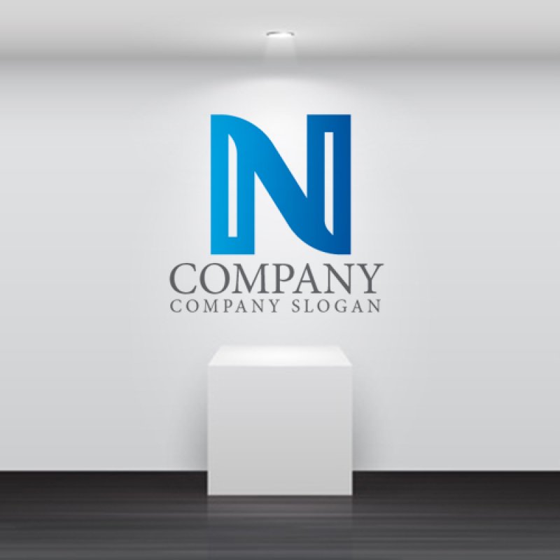 画像5: N・シンプル・グラデーション・ロゴ・マークデザイン5063 (5)