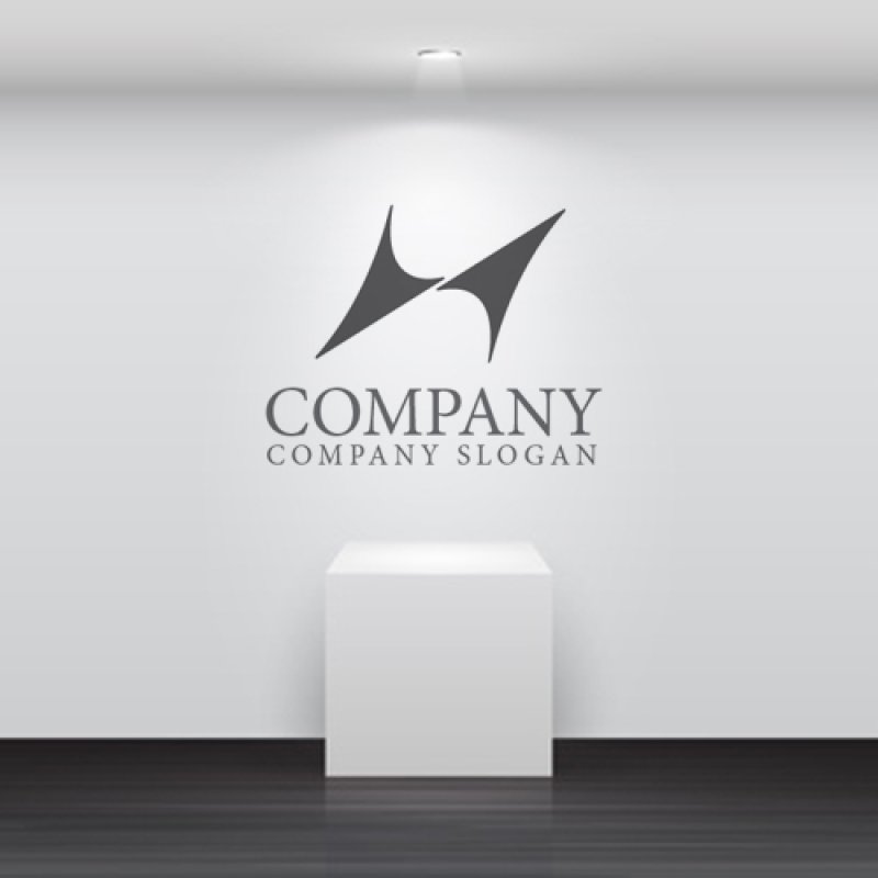 画像5: H・N・羽・アルファベット・ロゴ・マークデザイン5070 (5)