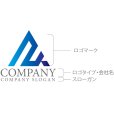 画像10: A・三角・山・グラデーション・ロゴ・マークデザイン5072