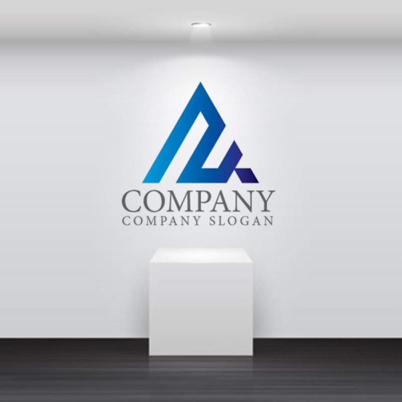 画像5: A・三角・山・グラデーション・ロゴ・マークデザイン5072 (5)