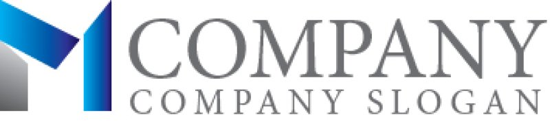 画像7: M・シンプル・グラデーション・ロゴ・マークデザイン5073 (7)