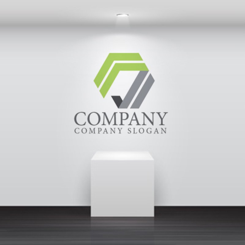 画像5: O・J・六角形・アルファベット・ロゴ・マークデザイン5088 (5)