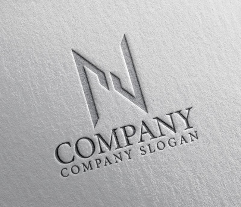 画像2: N・シンプル・対称・アルファベット・ロゴ・マークデザイン5092 (2)