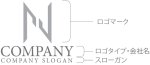 画像10: N・シンプル・対称・アルファベット・ロゴ・マークデザイン5092 (10)