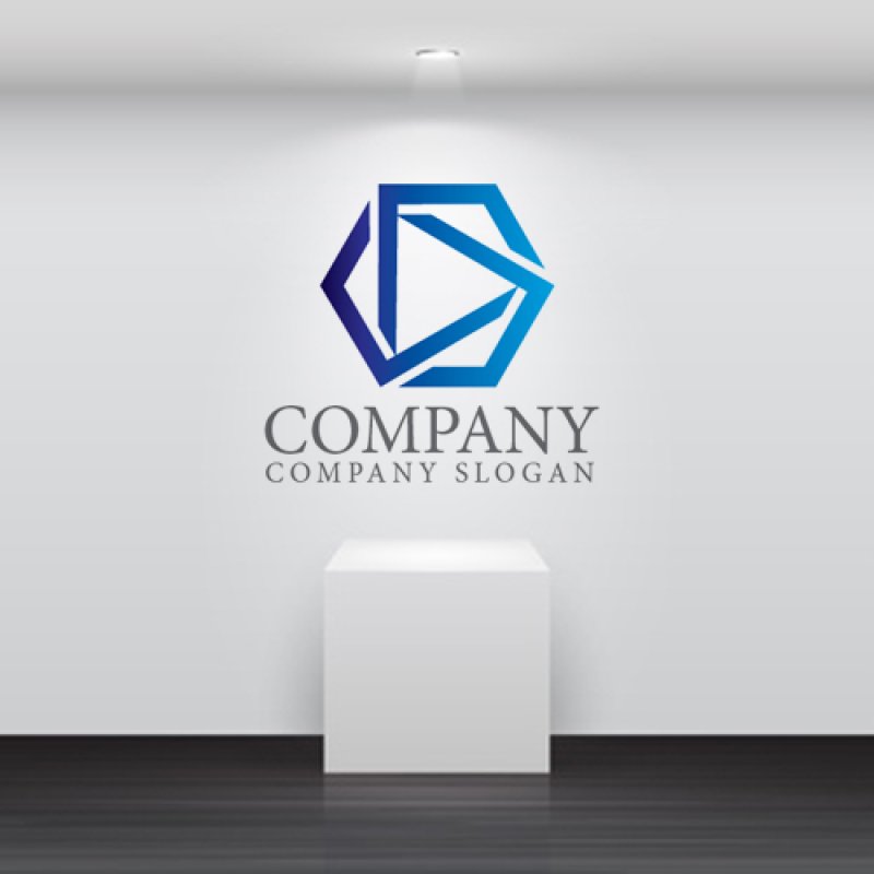 画像5: D・三角・グラデーション・ロゴ・マークデザイン5108 (5)