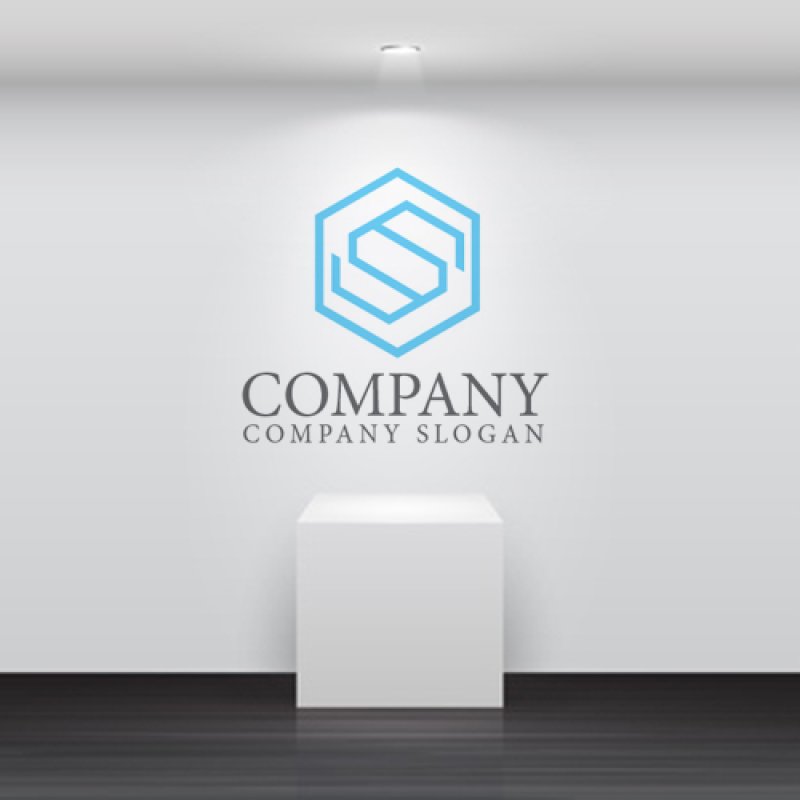 画像5: S・六角形・アルファベット・ロゴ・マークデザイン5114 (5)