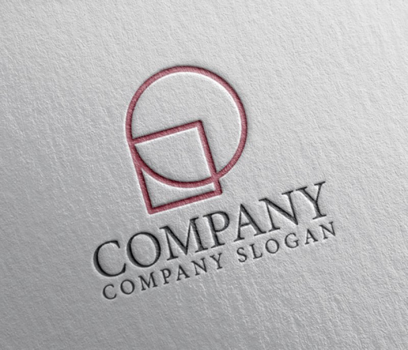 画像2: P・輪・四角・アルファベット・ロゴ・マークデザイン5121 (2)