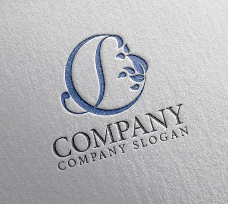 画像2: S・輪・葉・アルファベット・ロゴ・マークデザイン5124 (2)