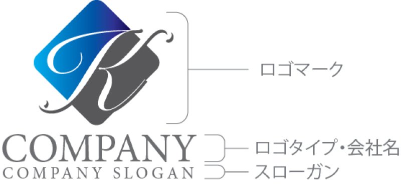 画像10: K・菱形・グラデーション・アルファベット・ロゴ・マークデザイン5131 (10)