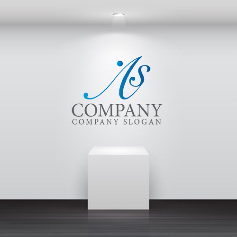 画像5: A・s・N・グラデーション・アルファベット・ロゴ・マークデザイン5133 (5)