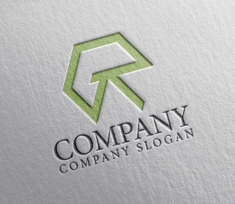 画像2: G・R・六角形・アルファベット・ロゴ・マークデザイン5137 (2)