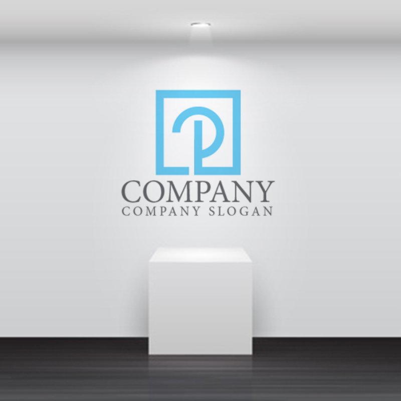 画像5: P・四角・アルファベット・会社ロゴ・マークデザイン5139 (5)