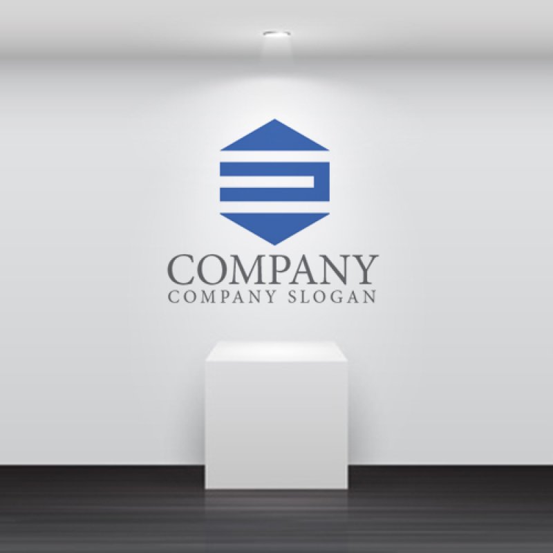 画像5: E・三・六角形・アルファベット・ロゴ・マークデザイン5141 (5)