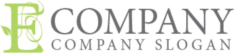 画像7: E・曲線・つる・アルファベット・ロゴ・マークデザイン5145 (7)