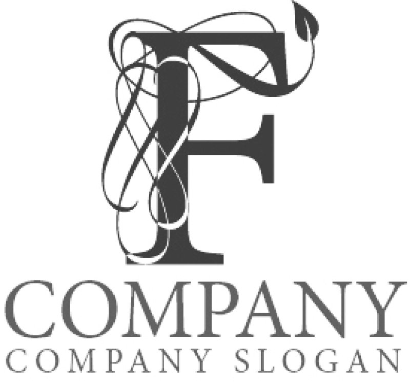 画像6: F・葉・つる・アルファベット・ロゴ・マークデザイン5148 (6)