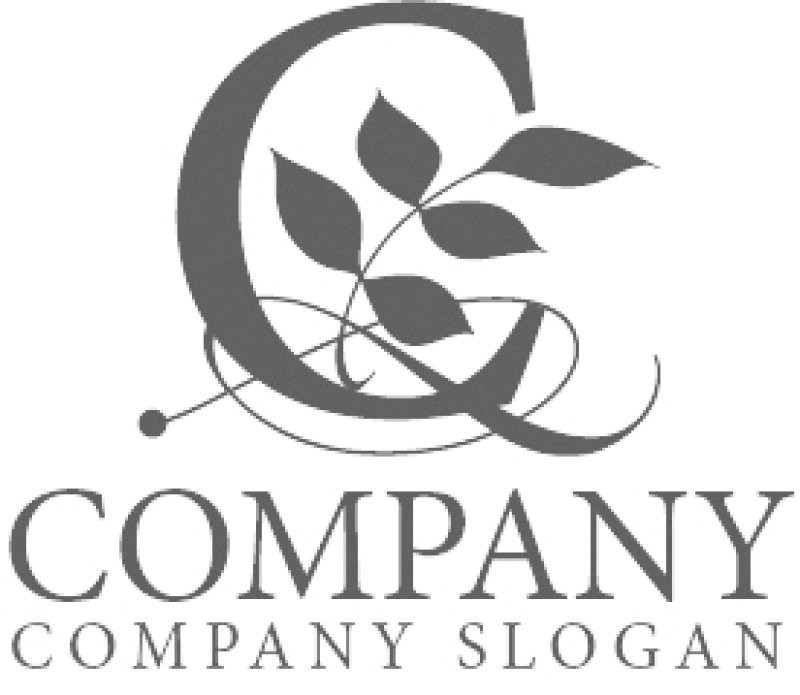 画像6: C・葉・シンプル・アルファベット・ロゴ・マークデザイン5154 (6)