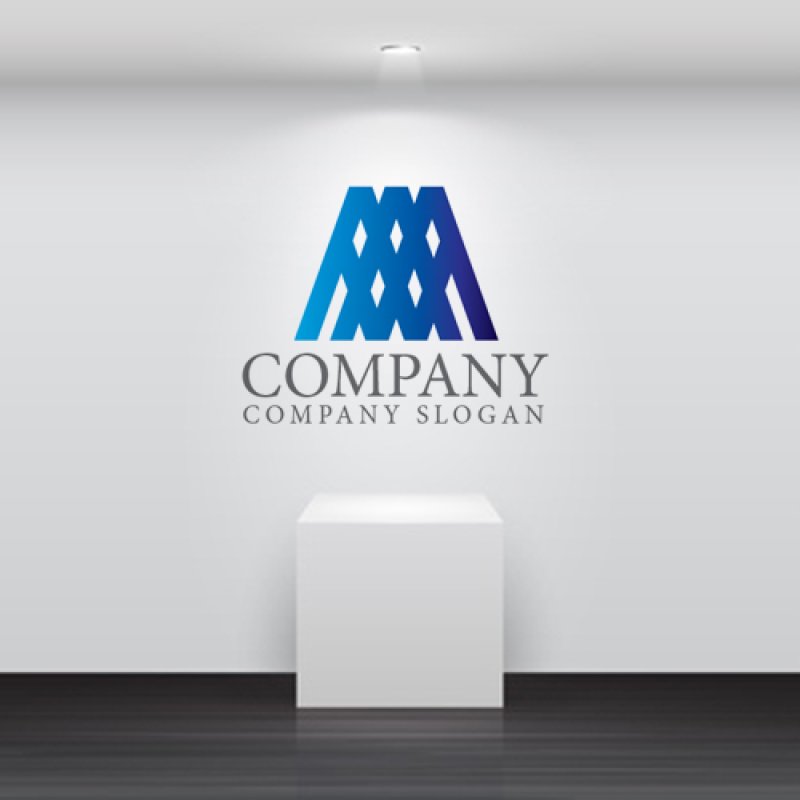 画像5: A・山・グラデーション・アルファベット・ロゴ・マークデザイン5177 (5)