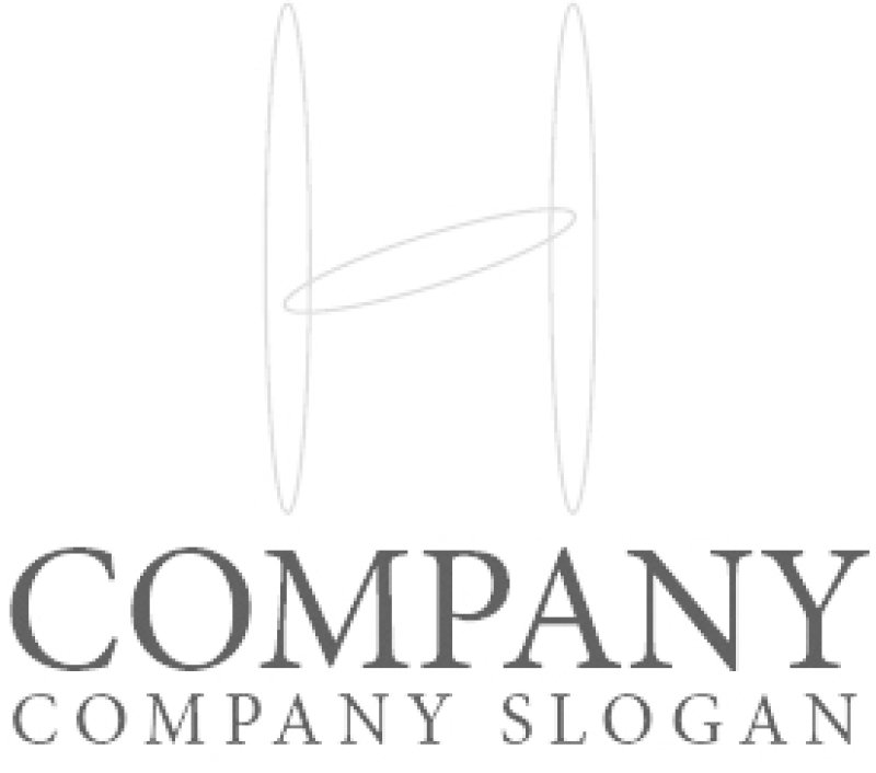 画像6: H・楕円・シンプル・アルファベット・ロゴ・マークデザイン5156 (6)