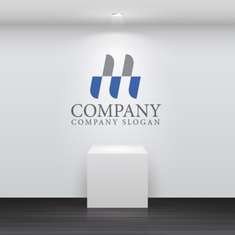 画像5: H・W・波・アルファベット・ロゴ・マークデザイン5189 (5)