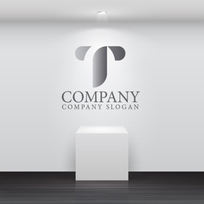 画像5: T・シンプル・グラデーション・アルファベット・ロゴ・マークデザイン5191 (5)