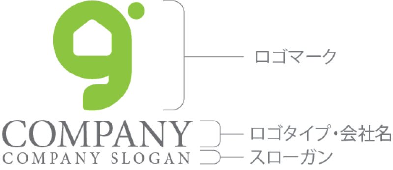 画像10: g・家・アルファベット・ロゴ・マークデザイン5194 (10)